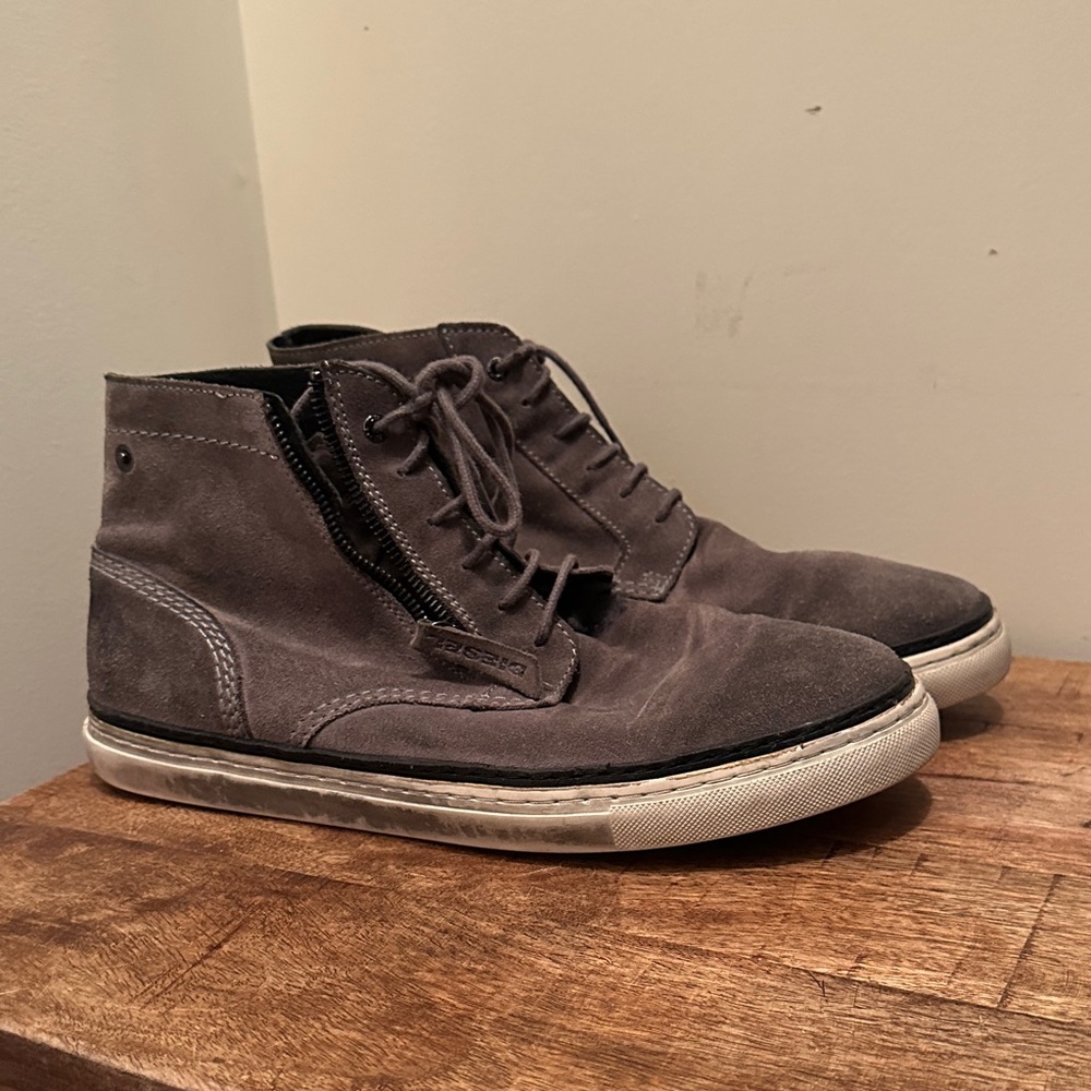 Diesel Gray Chukka Boots for Men